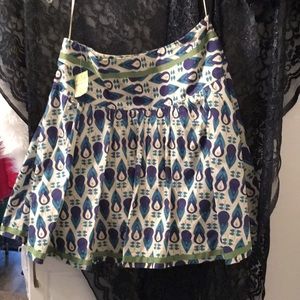 New! 100% Cotton pleated Fossil skirt